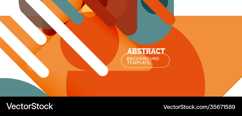 Modern geometric round shapes and dynamic lines Modern geometric round shapes and dynamic lines vector image