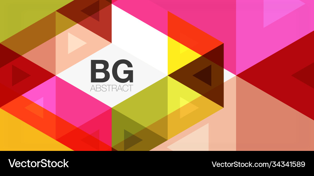 Mosaic triangle pattern abstract background Vector Image