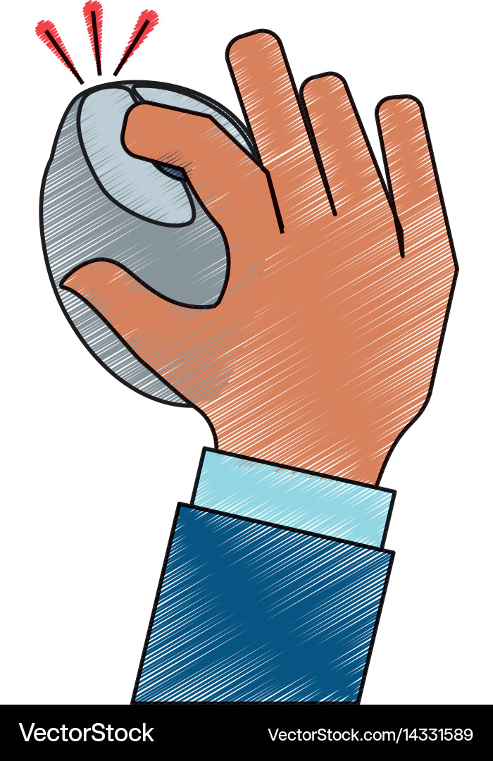 Mouse click isolated Vector Image