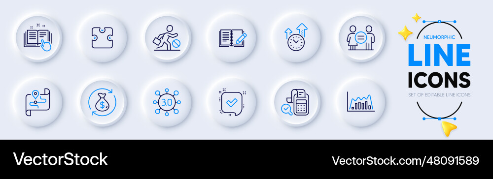 Puzzle technical documentation and time Puzzle technical documentation and time vector image