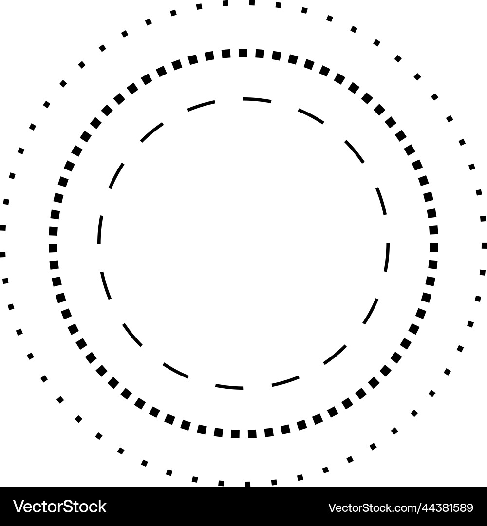 Tracing circle shape lines element for preschool Tracing circle shape lines element for preschool vector image
