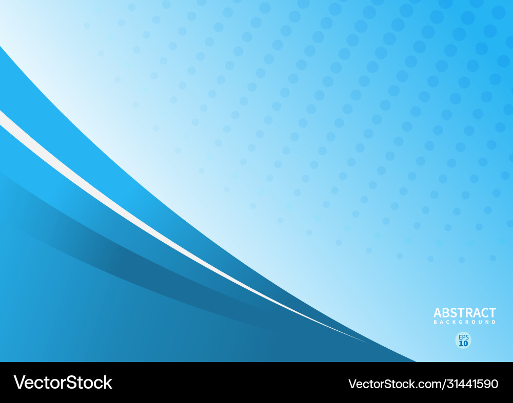 Abstract blue wave curve with space for your text Abstract blue wave curve with space for your text vector image