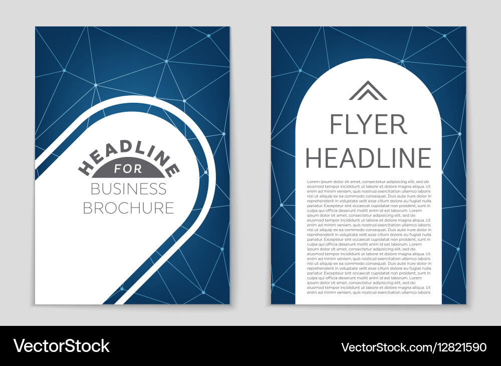Abstract layout background set for art vector image