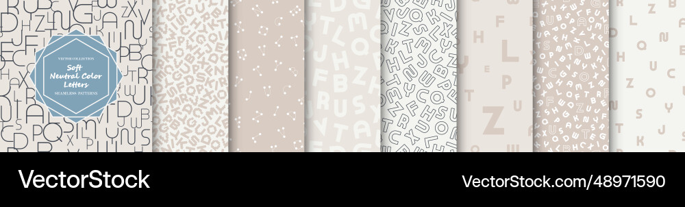 Collection of stylish seamless patterns Collection of stylish seamless patterns vector image