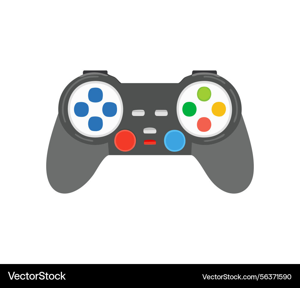 Controller mit bunten Tasten Vektorbild