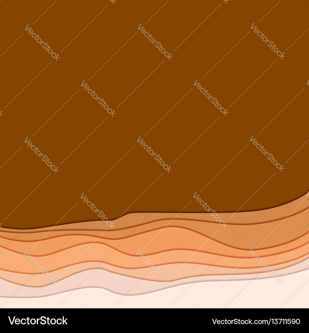 Dynamic Wave Background with Shadow Vector Image