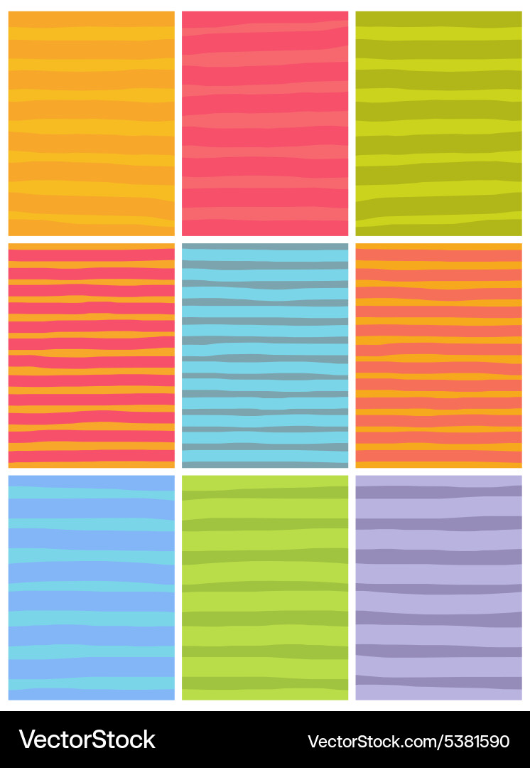 Irregular line patterns in multiple colors vector image