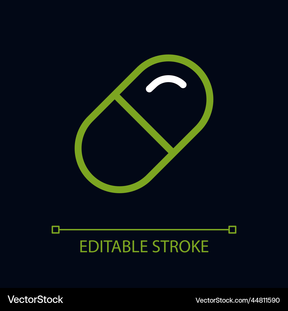 Medication pixel perfect color linear ui icon Medication pixel perfect color linear ui icon vector image