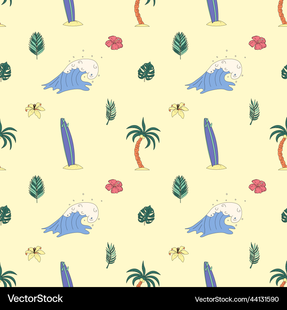 Seamless pattern with hand-drawn elements Seamless pattern with hand-drawn elements vector image