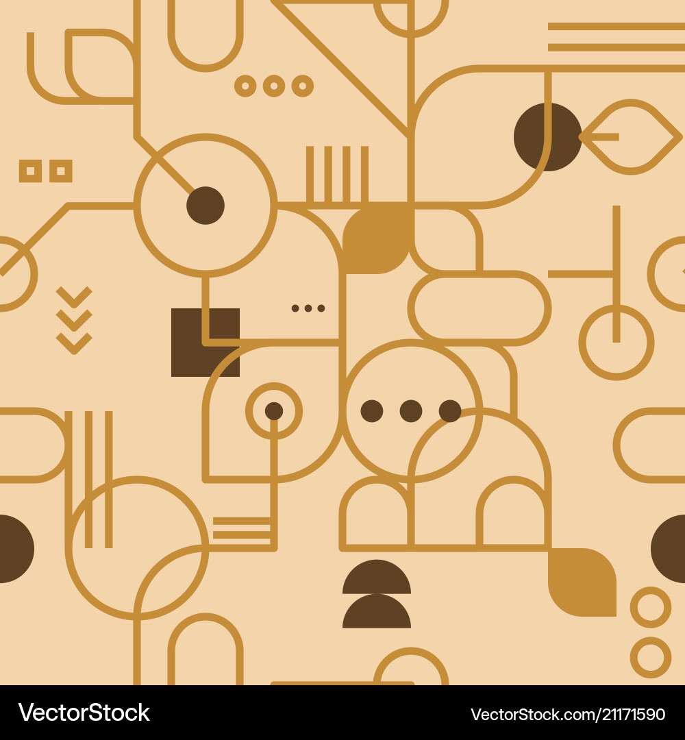 Seamless retro background pattern vector image