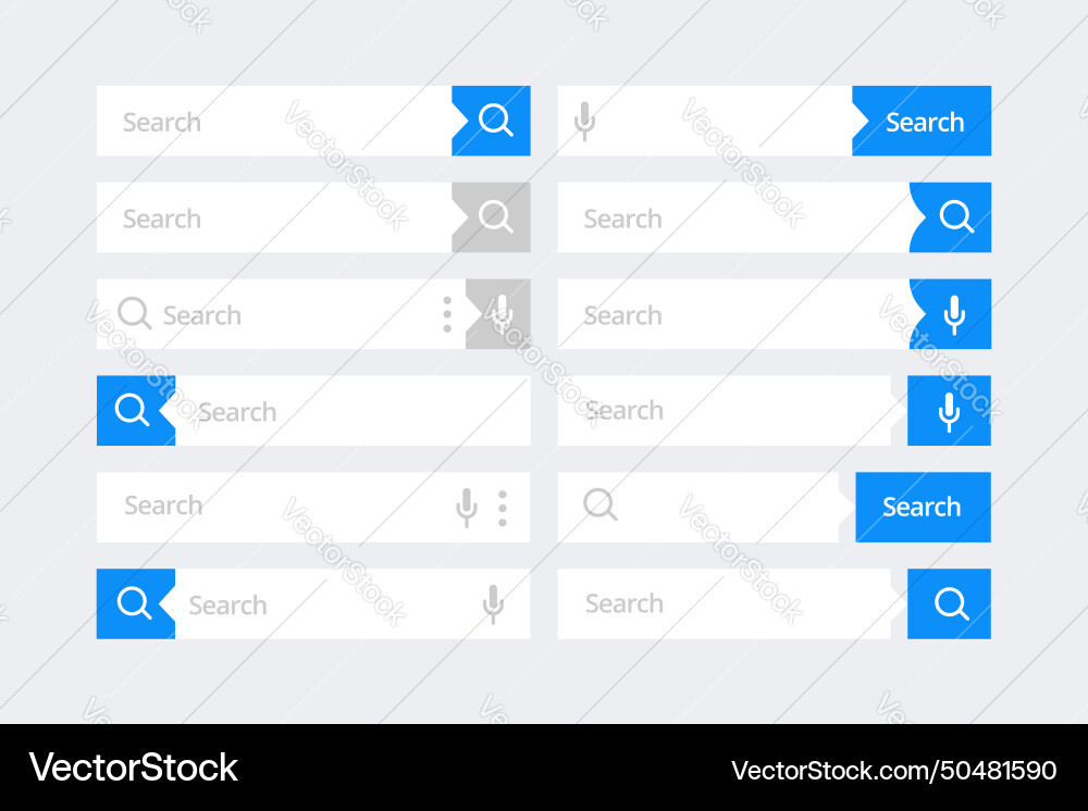 Search bar for ui set of engine box user Search bar for ui set of engine box user vector image