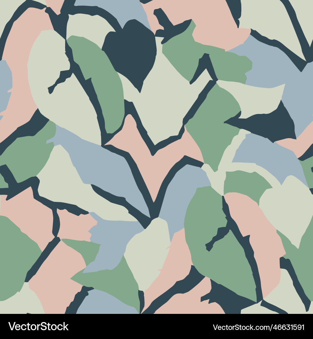 Abstract leaf seamless repeat pattern Abstract leaf seamless repeat pattern vector image