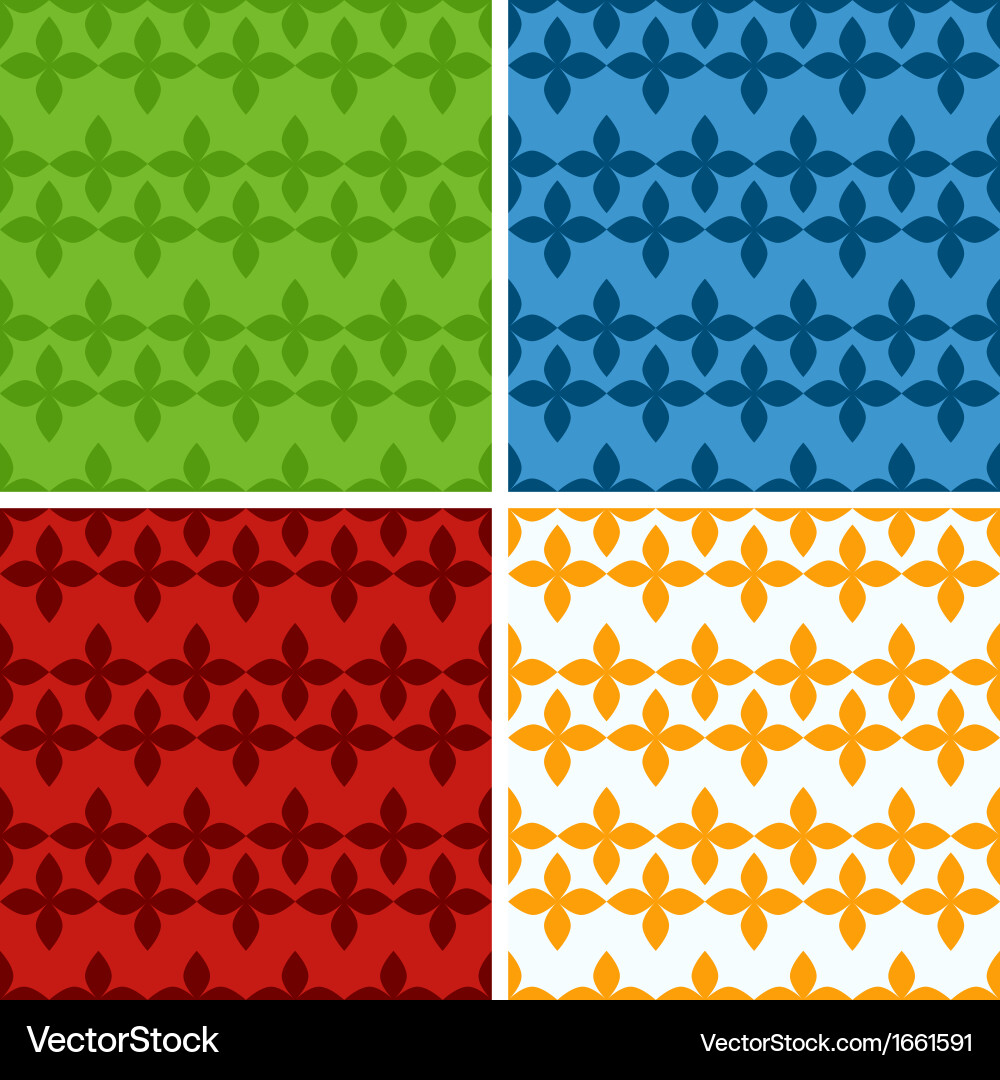 Abstract Seamless Pattern Collection vector image