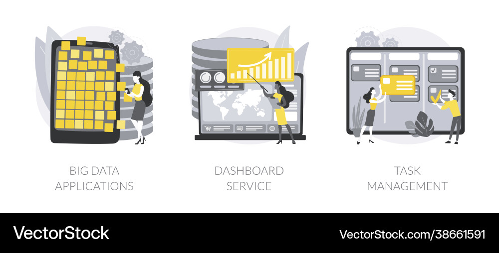 Big data analytics abstract concept Big data analytics abstract concept vector image