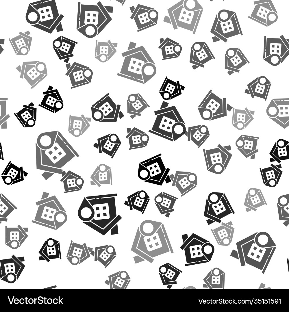 Black map pointer with house icon isolated Black map pointer with house icon isolated vector image