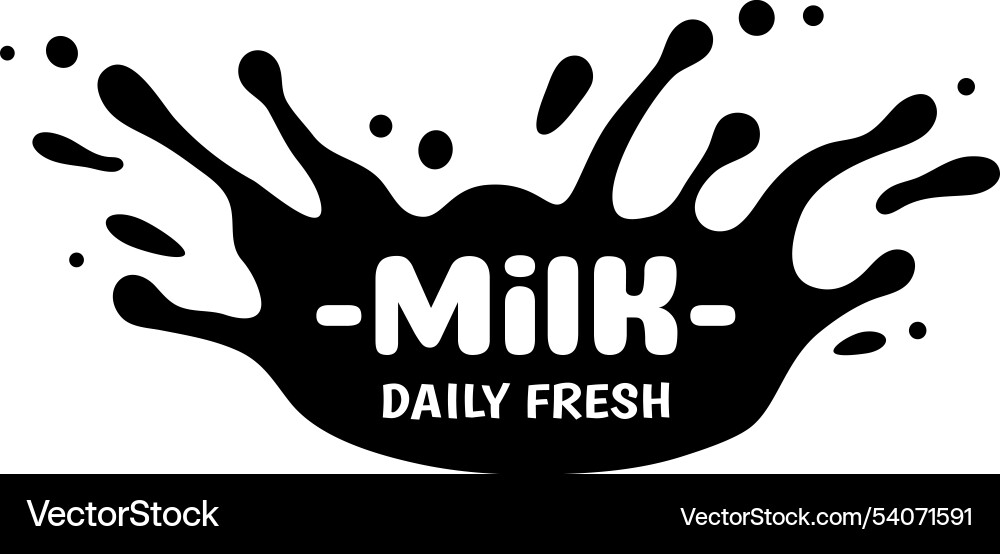 Black splash with rounded edges is laying Black splash with rounded edges is laying Vector Image