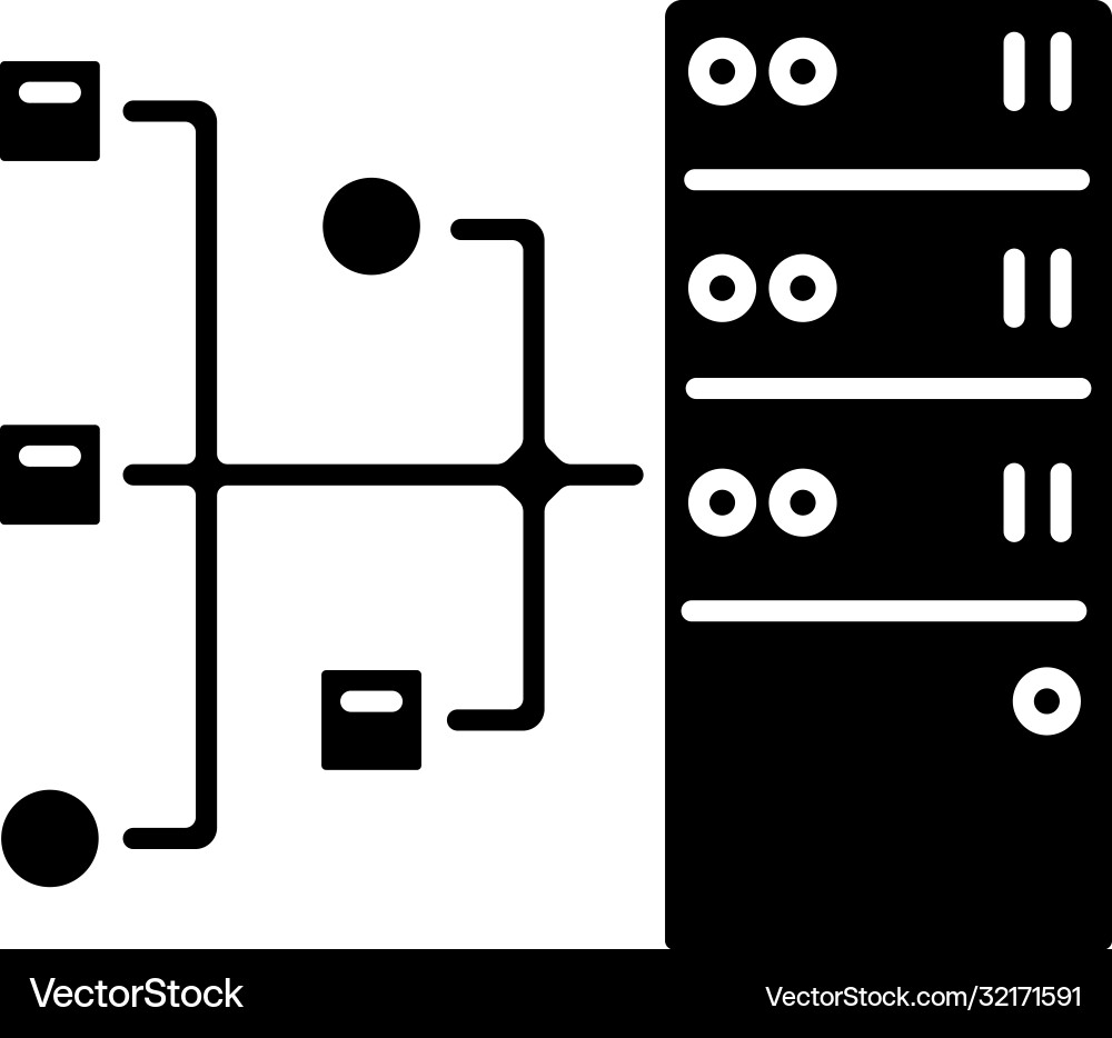 Server Icon - Data Access vector image