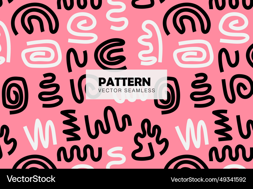 Abstract groovy lines pink background pattern vector image