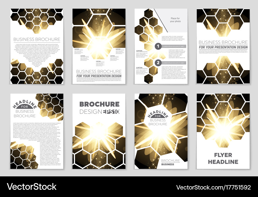 Abstract layout background set for art Vector Image