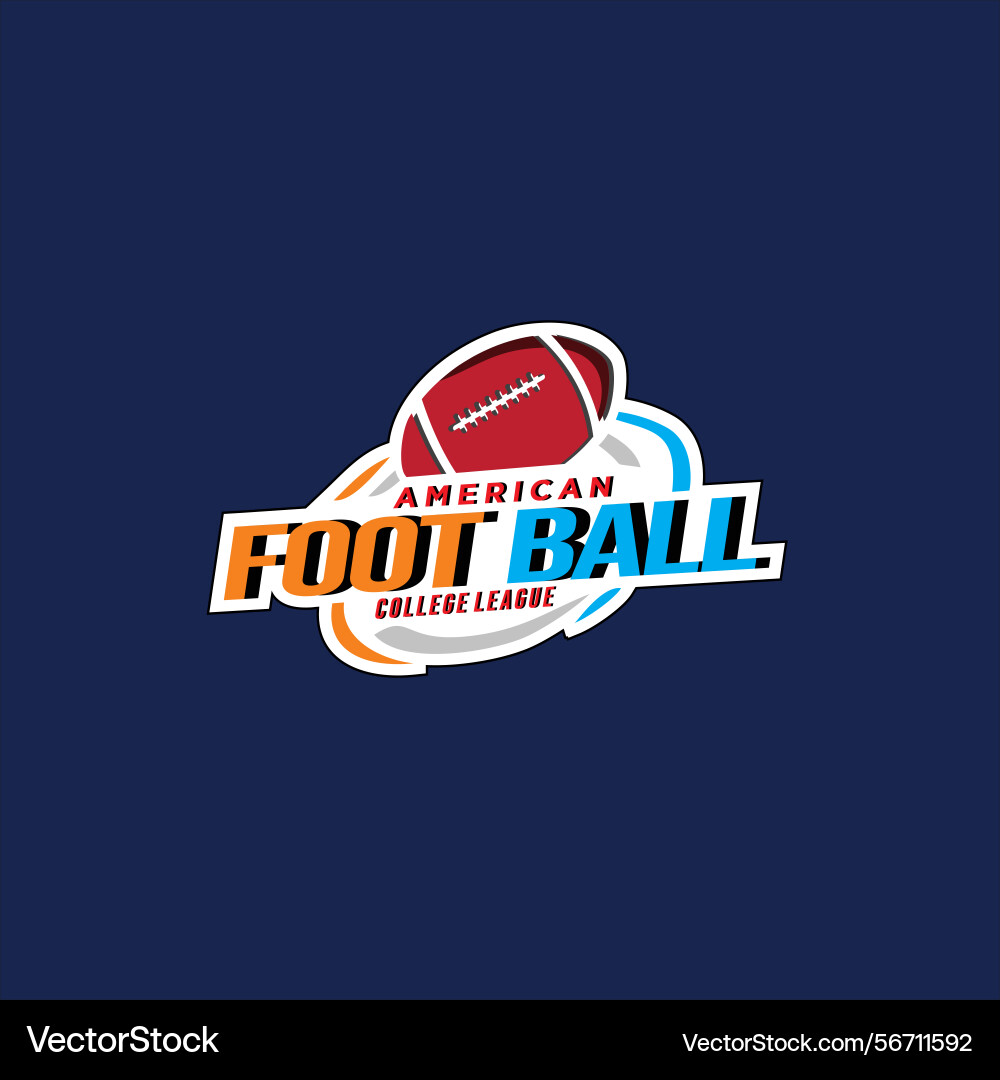 American foot ball Vector Image