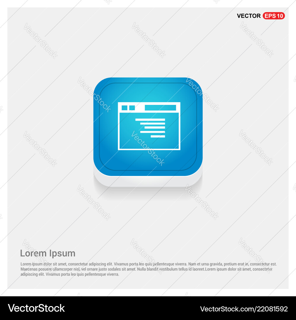 App window interface icon vector image