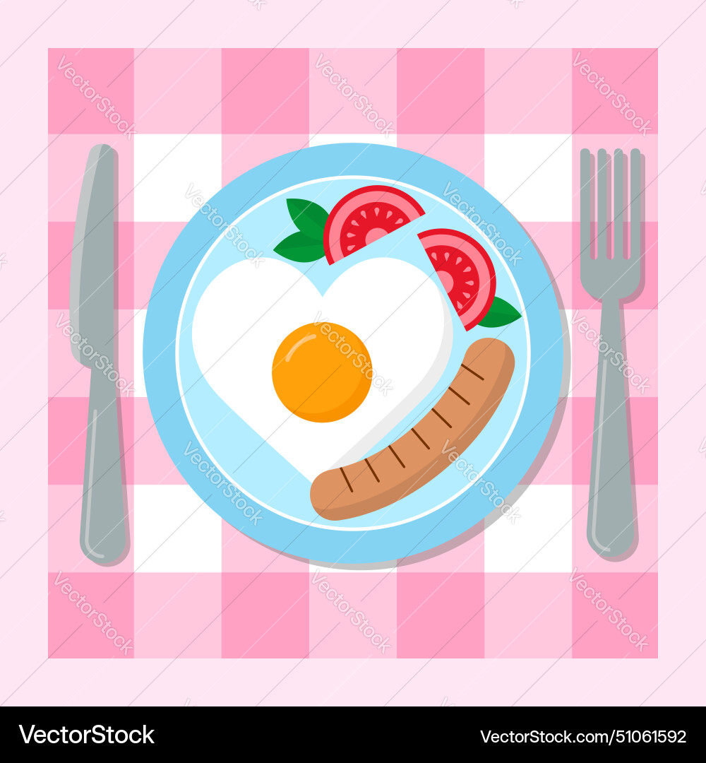 Breakfast scrambled eggs Royalty Free Vector Image