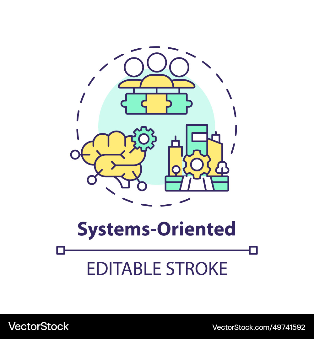 Dünne Linie einfache bunte Systeme orientierte Ikone Dünne Linie einfache bunte Systeme orientierte Ikone vektorbild