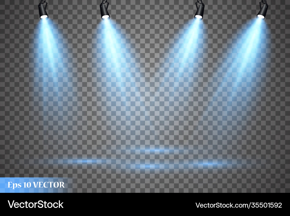 Spotlights Szene Lichteffekte leuchten Spotlights Szene Lichteffekte leuchten Vektorbild