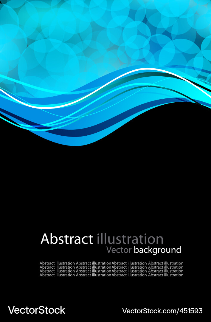 Abstract background with blue circles Vector Image