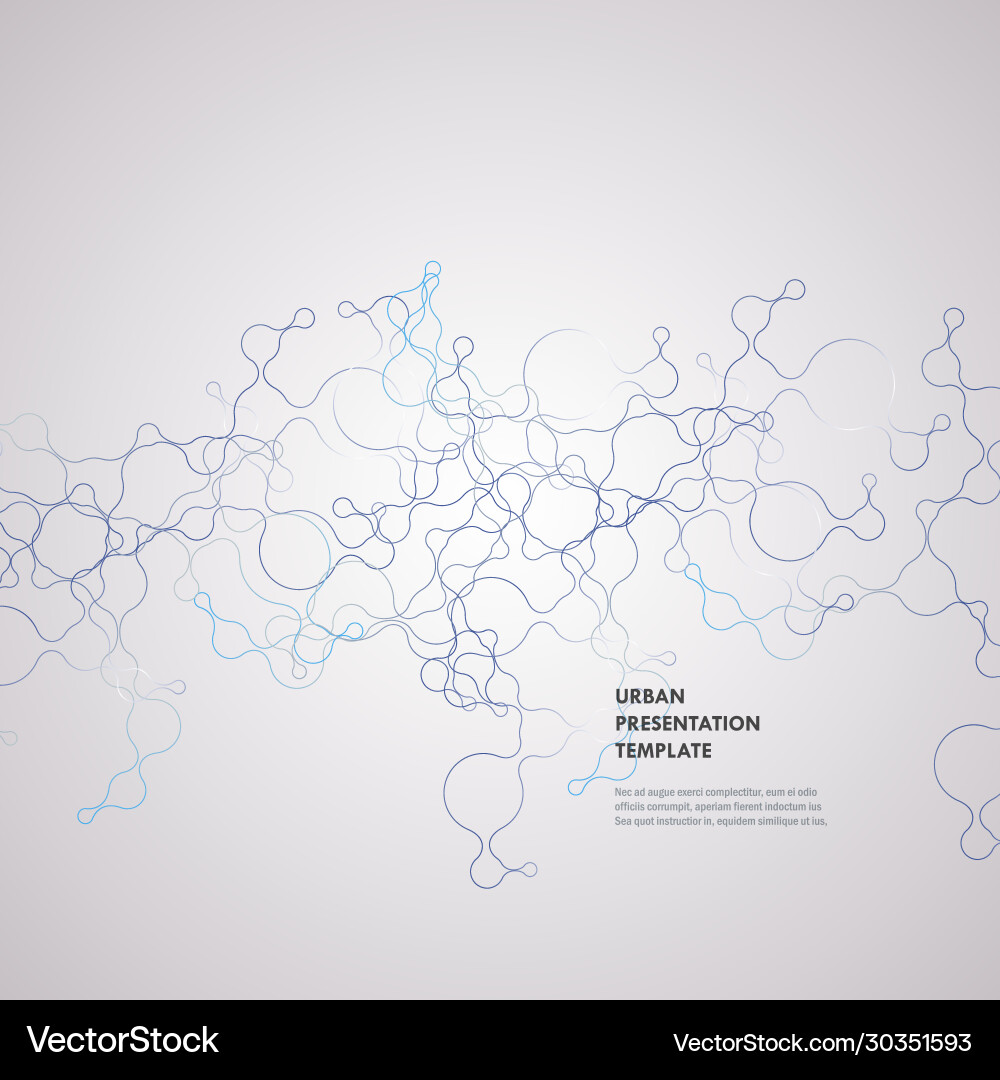 Abstract connecting dots and lines technology vector image