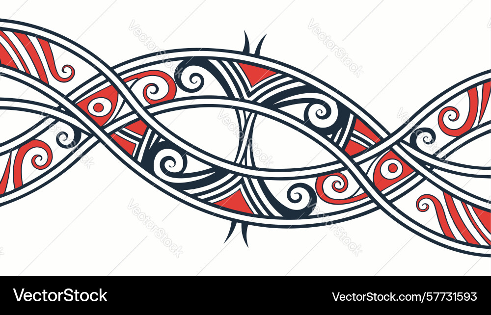 Abstract geometric pattern with dynamic waves Vector Image