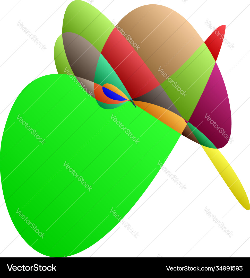 Abstract knot design element random intersecting Abstract knot design element random intersecting vector image