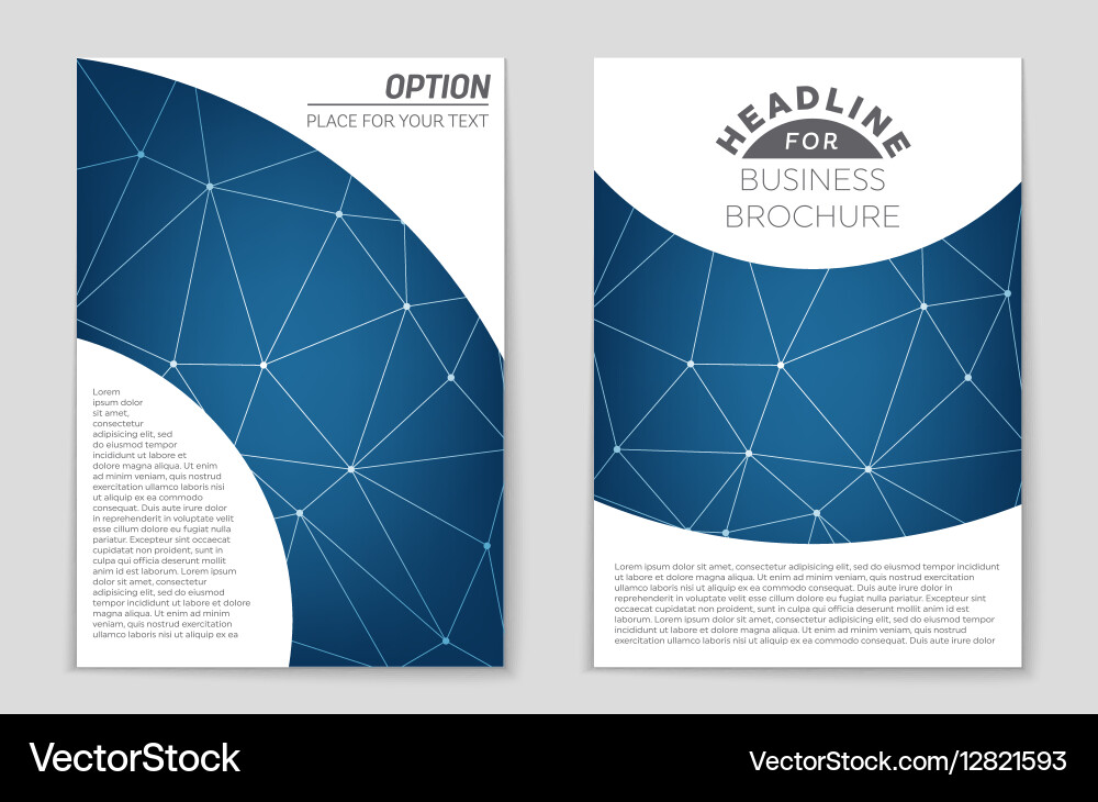 Abstract layout background set for art vector image