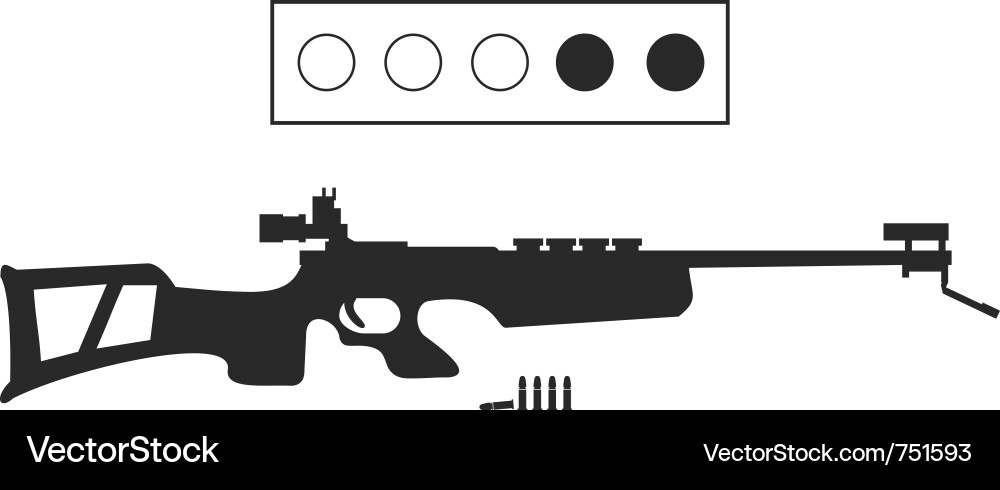 Biathlon equipment Vector Image