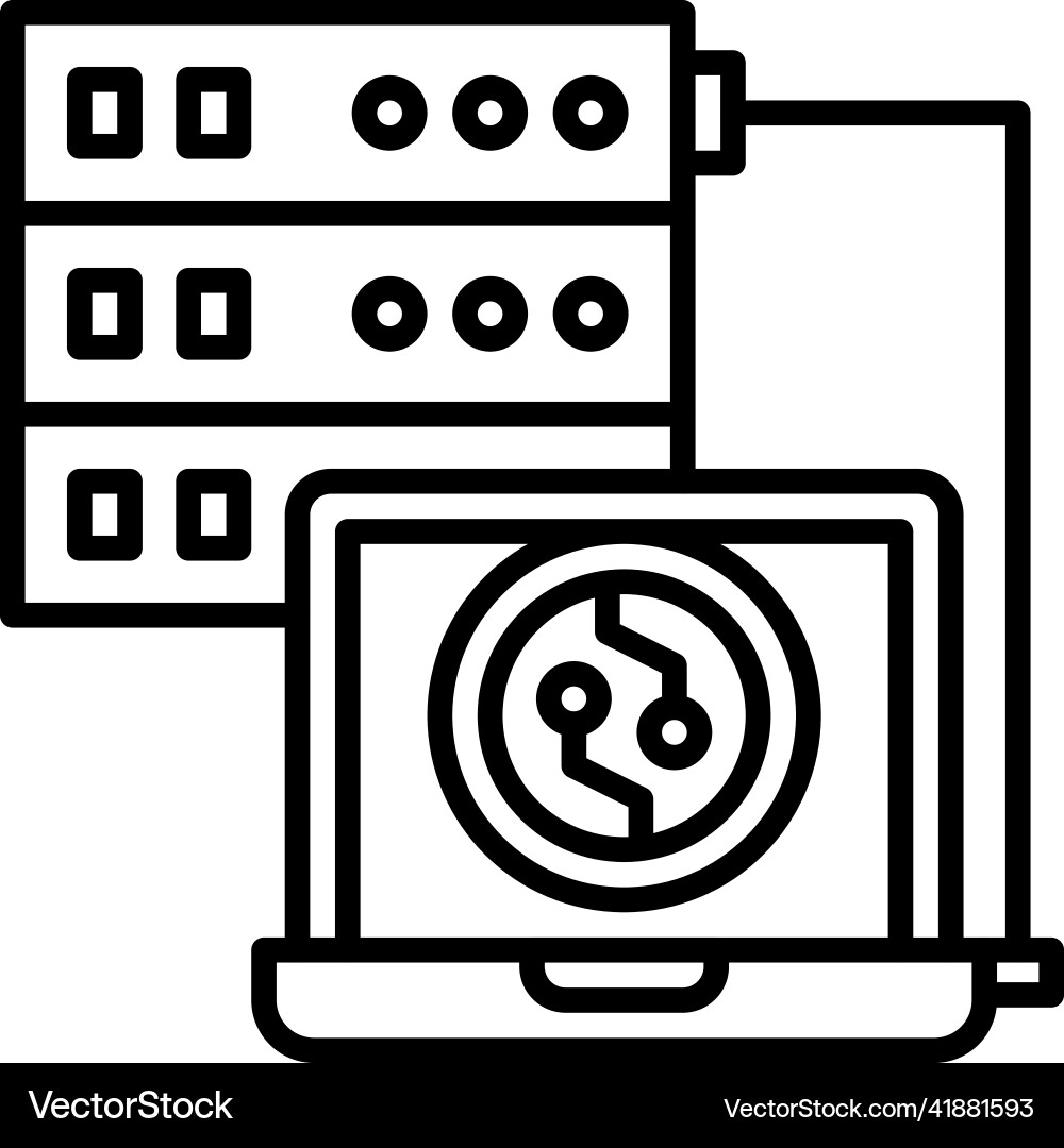 Big data icon crypto related Vector Image