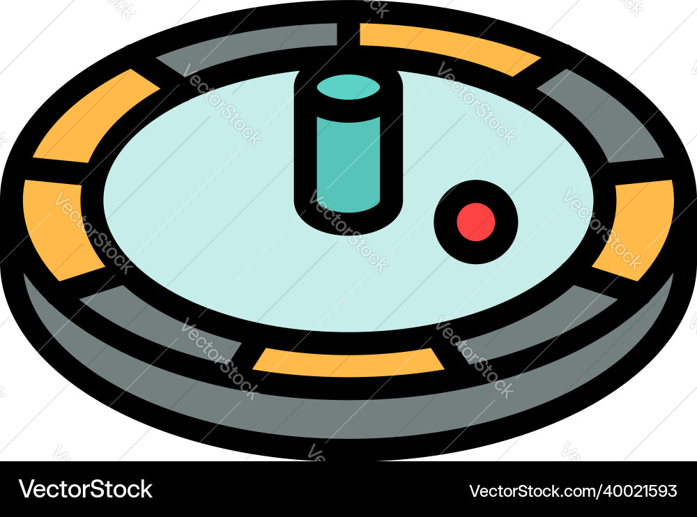 Casino roulette icon color outline Casino roulette icon color outline Vector Image