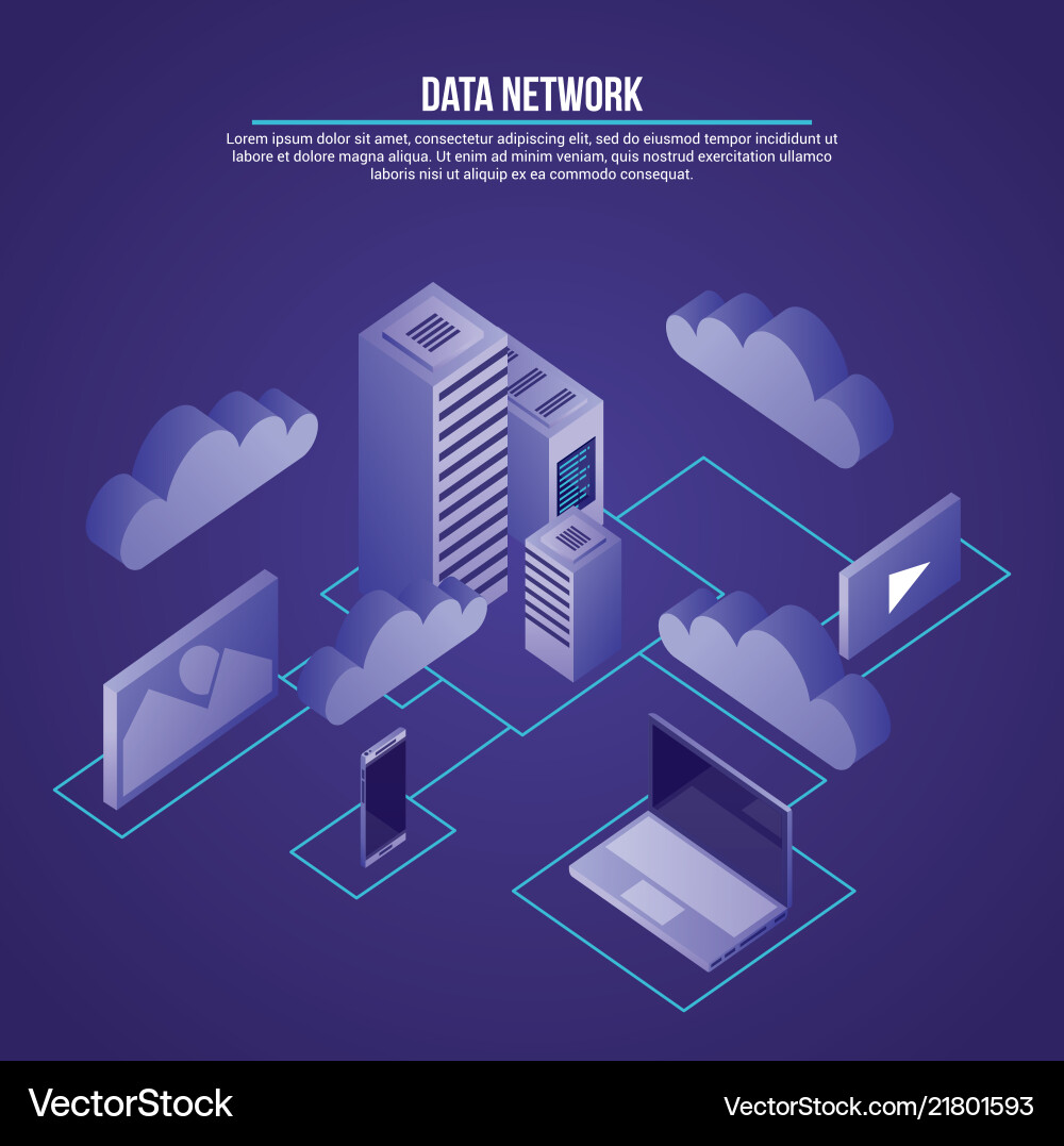 Data network related Vector Image
