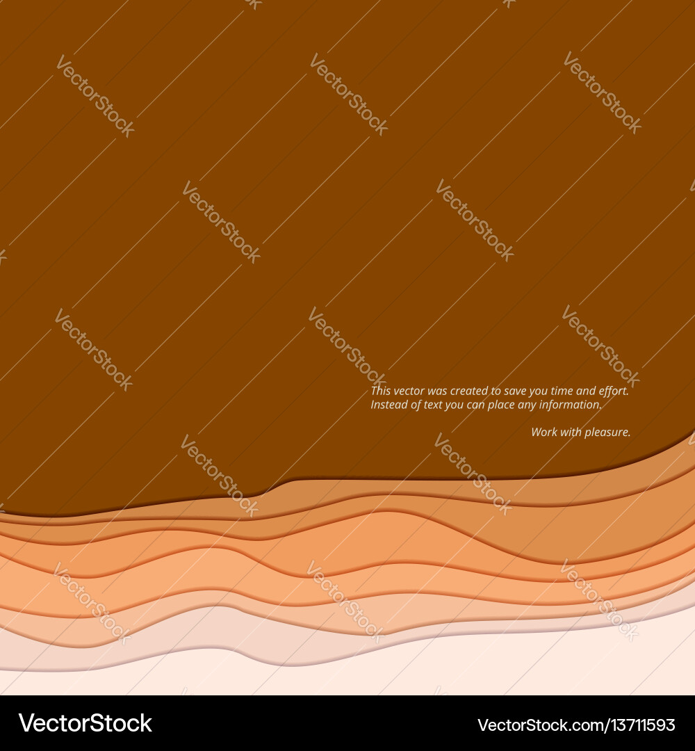Dynamic Wave Background with Shadow vector image