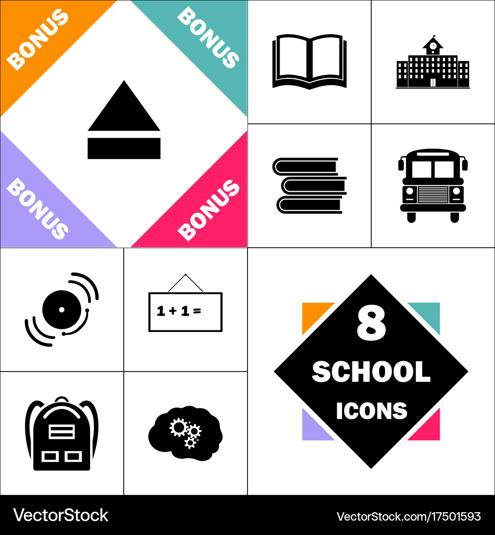 Eject computer symbol vector image