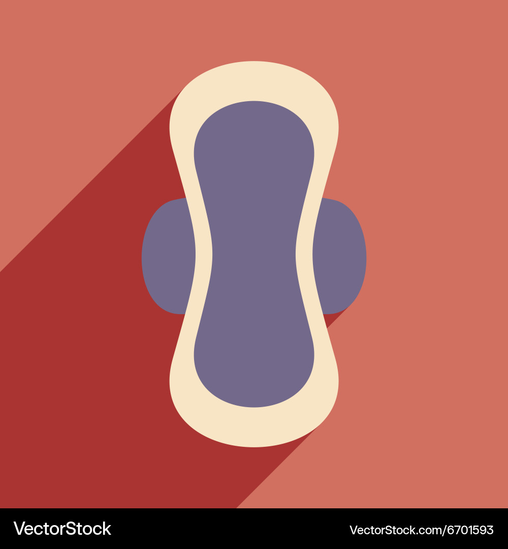 Flat with shadow icon and mobile application Vector Image