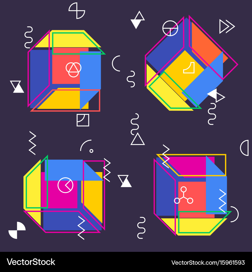 Geometric abstract seamless pattern simple motif vector image