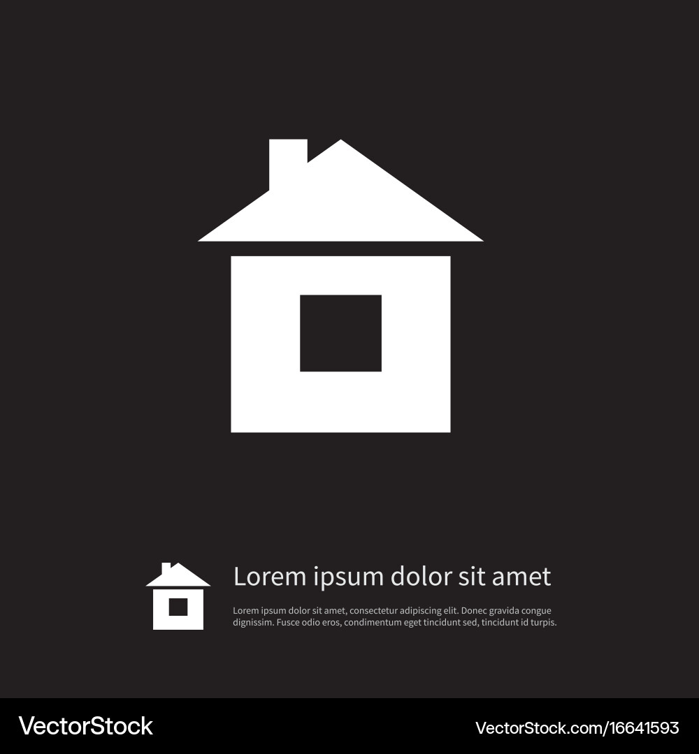 Isolated build icon residence element can vector image
