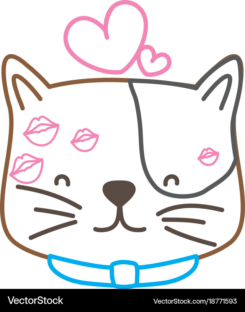 Isolated cat design Vector Image