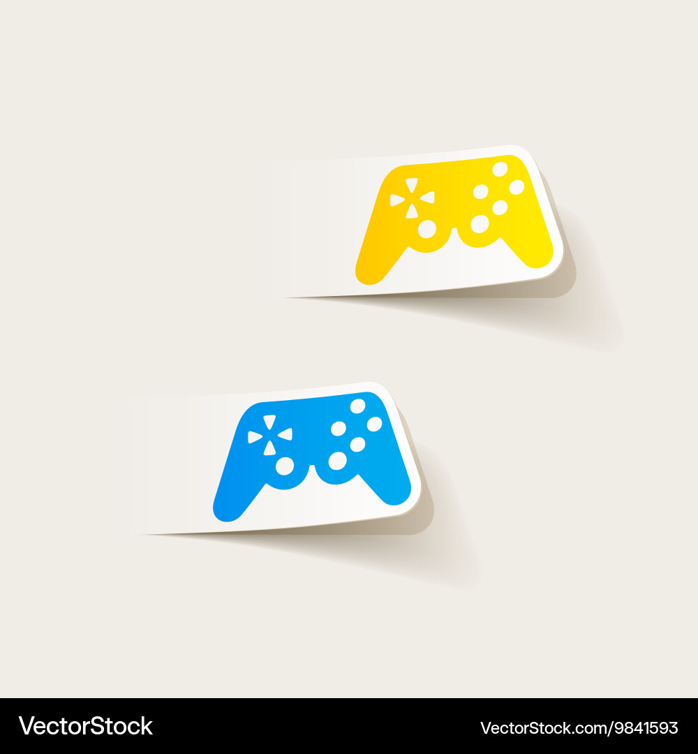 Realistic design element joystick vector image