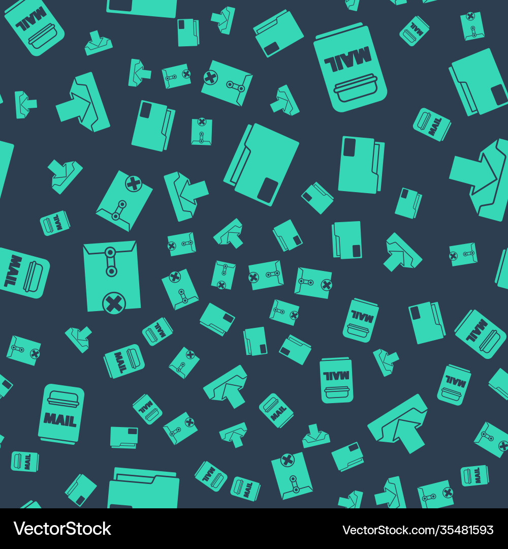 Set document folder mail box delete envelope Set document folder mail box delete envelope vector image