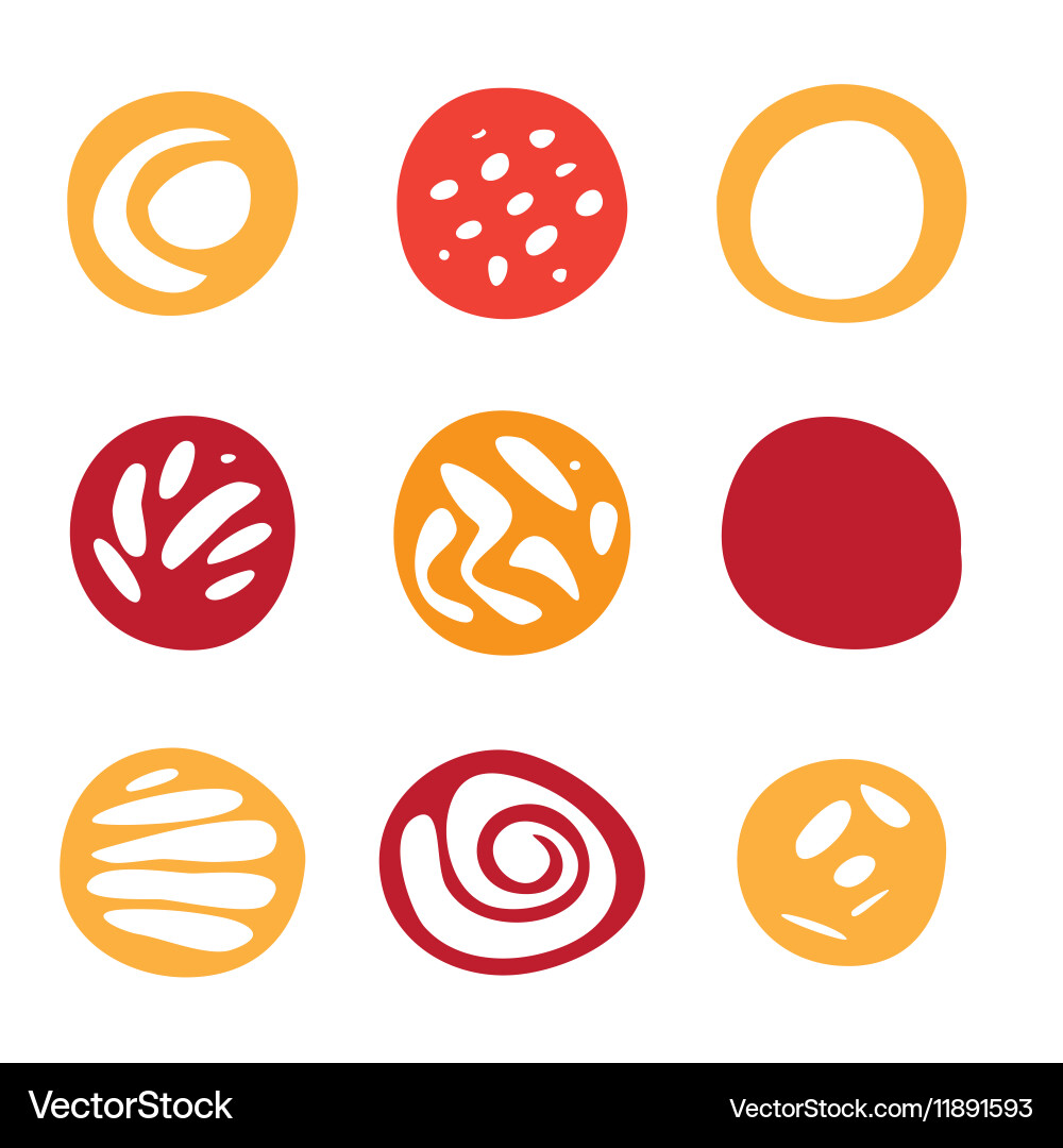 Set of hand drawn scetch elements vector image