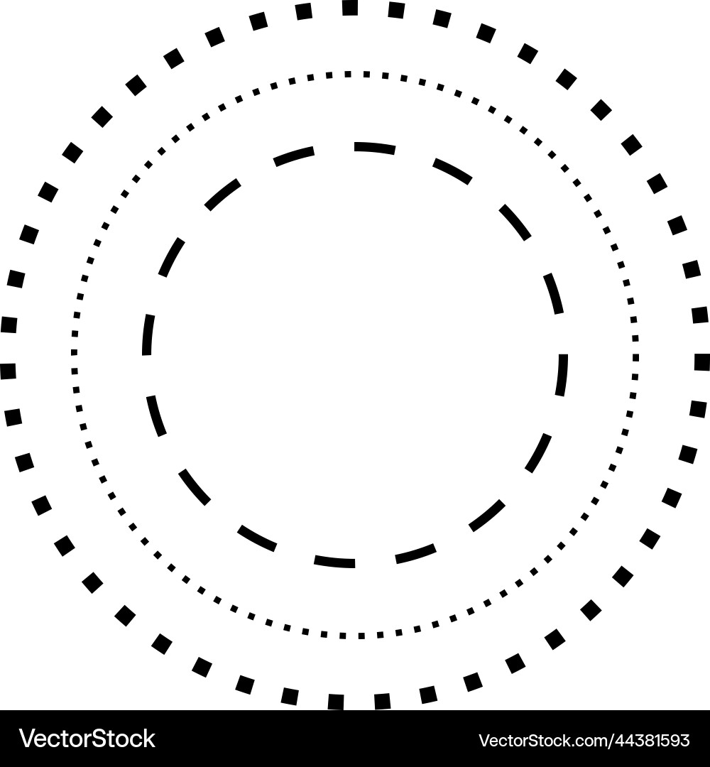 Tracing circle shape lines element for preschool Tracing circle shape lines element for preschool vector image