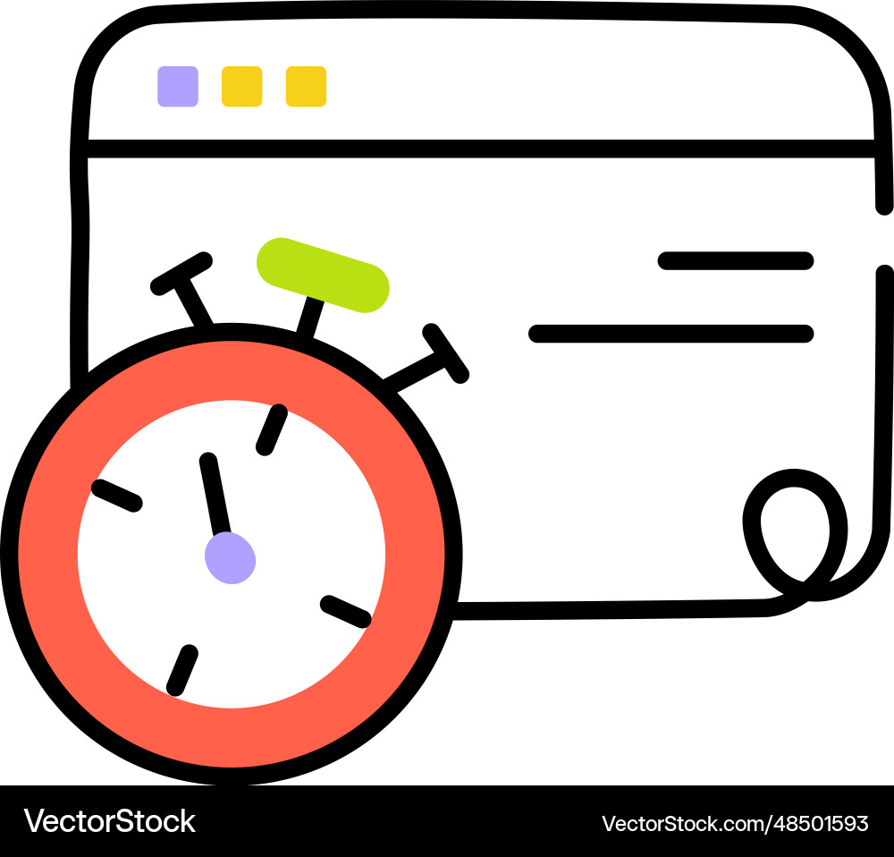 Web performance Vector Image