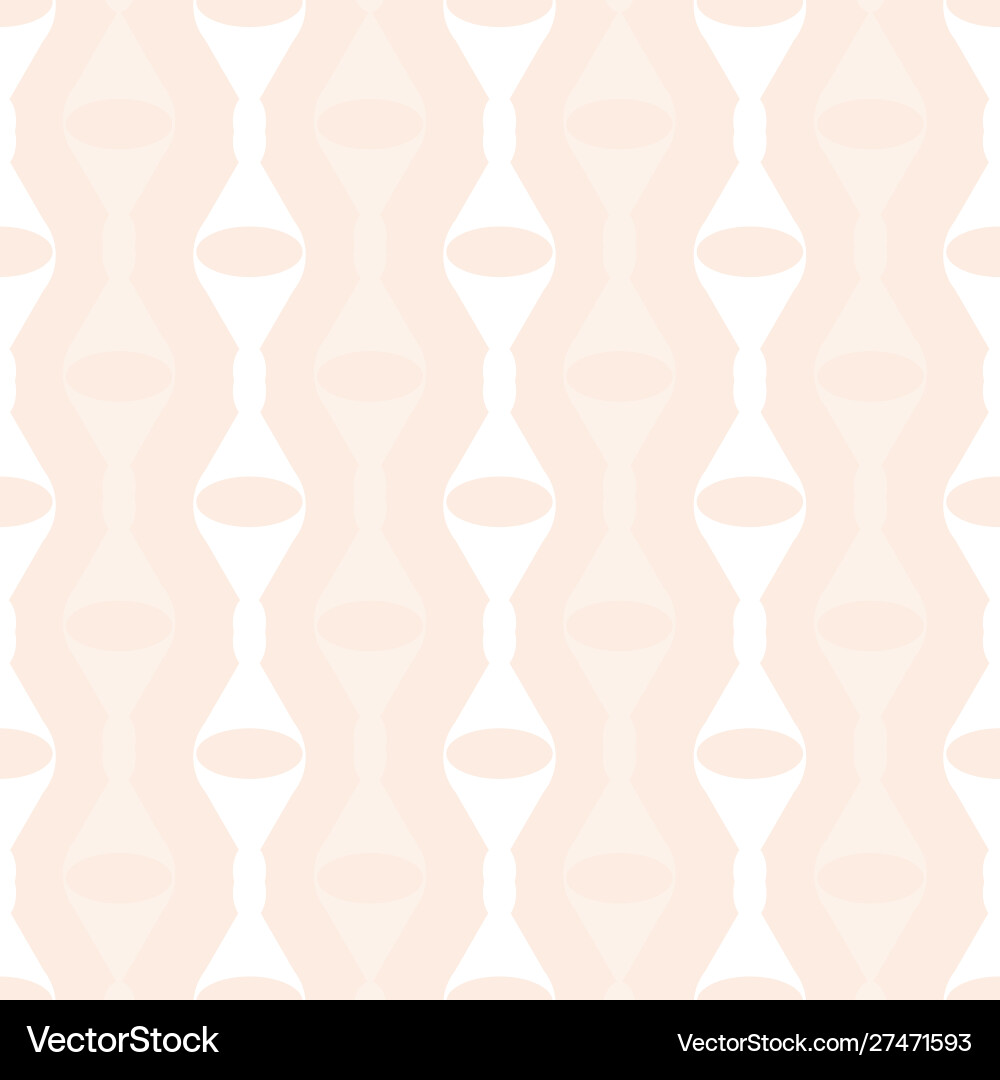 White chain on peach repeat pattern print vector image