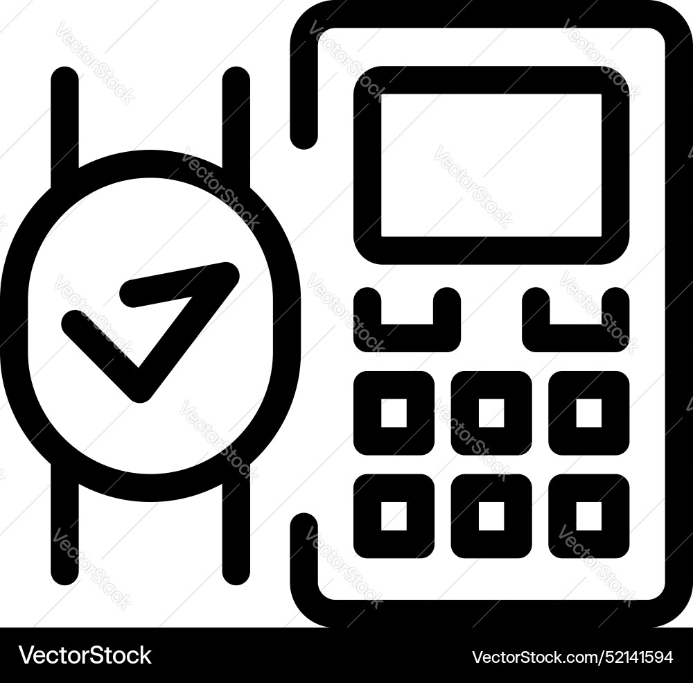 Electronic voting machine displaying checked Vector Image